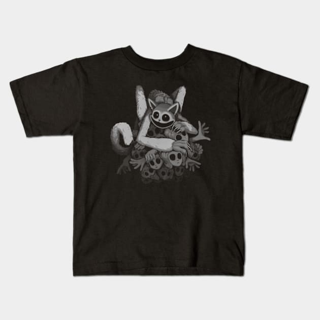 Strong Cat Kids T-Shirt by ChuraMan